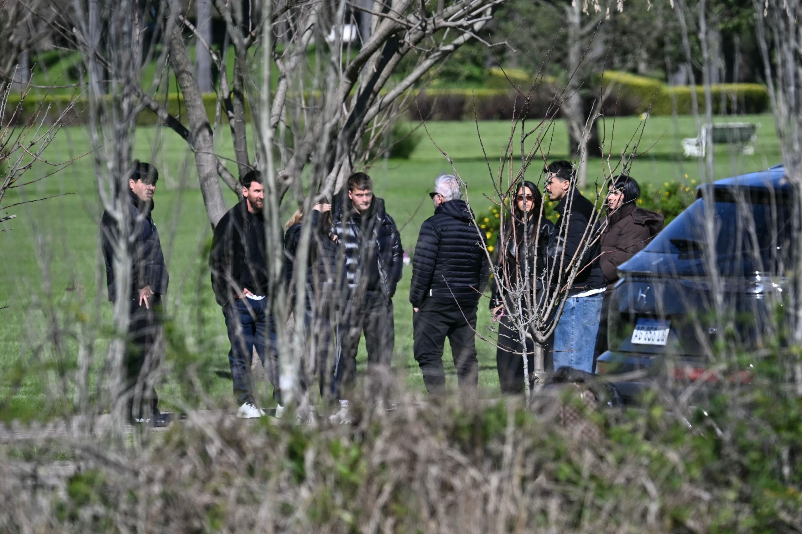 La familia Messi despide a Jorge Messi en Parque El Prado, en Rosario