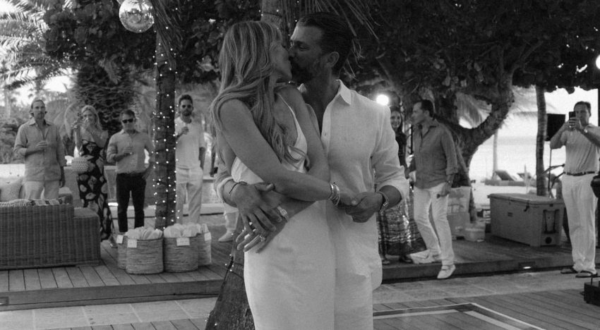 Donald Trump Jr. y Bettina Anderson: las imágenes exclusivas de su boda en Bahamas junto a 20 invitados