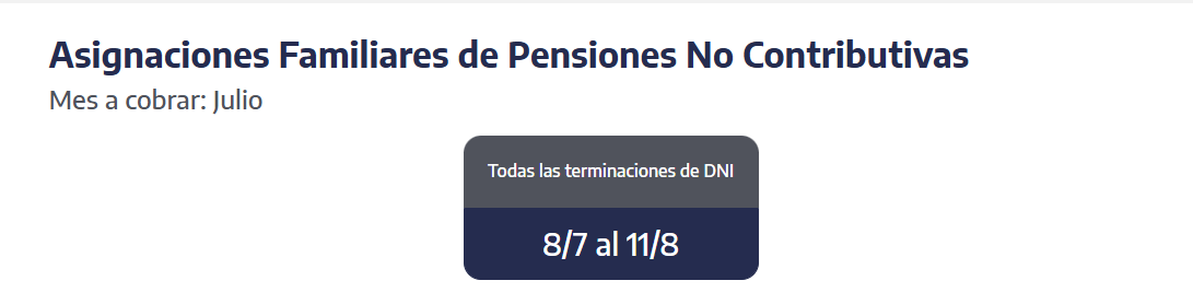 Quiénes reciben hoy las asignaciones familiares. (Captura: ANSES)