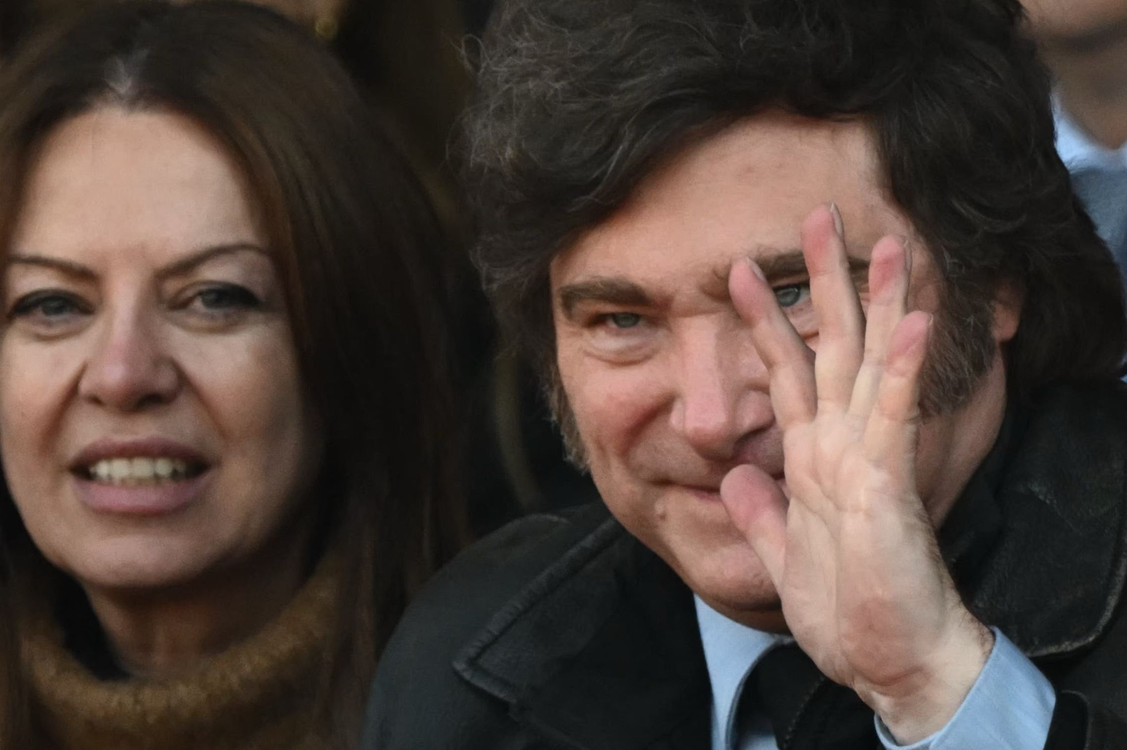 Javier Milei y la ministra de Capital Humano, Sandra Pettovello