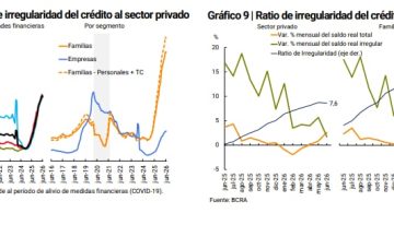 La mora bancaria dejó de crecer a nivel general, pero sigue avanzando en algunas líneas