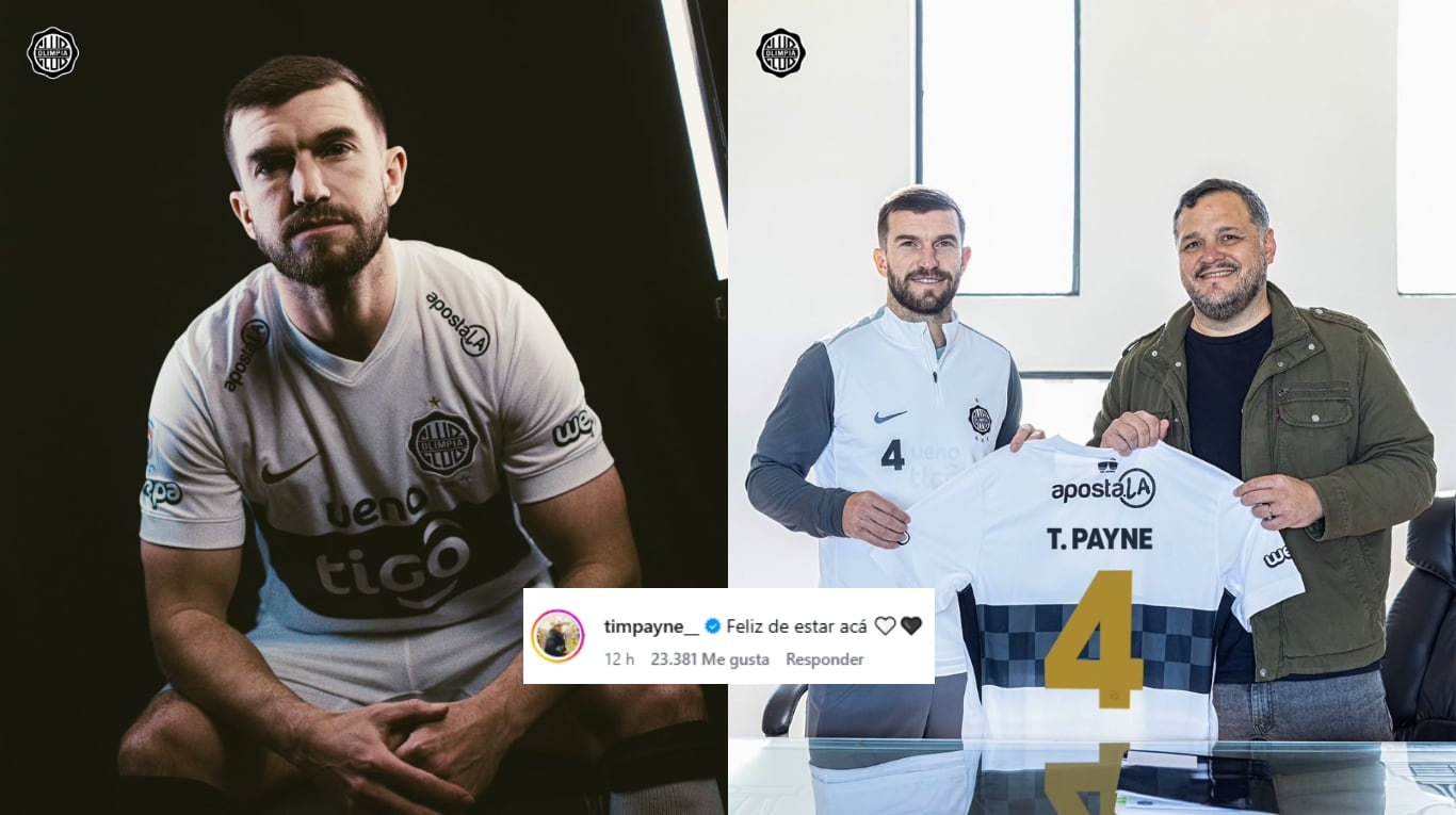 Tim Payne presentación en Olimpia (foto: ig)