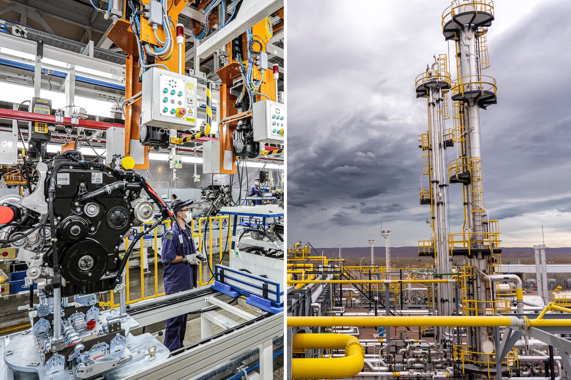 Dos sectores con movimiento opuesto: la industria y la energía en Vaca Muerta