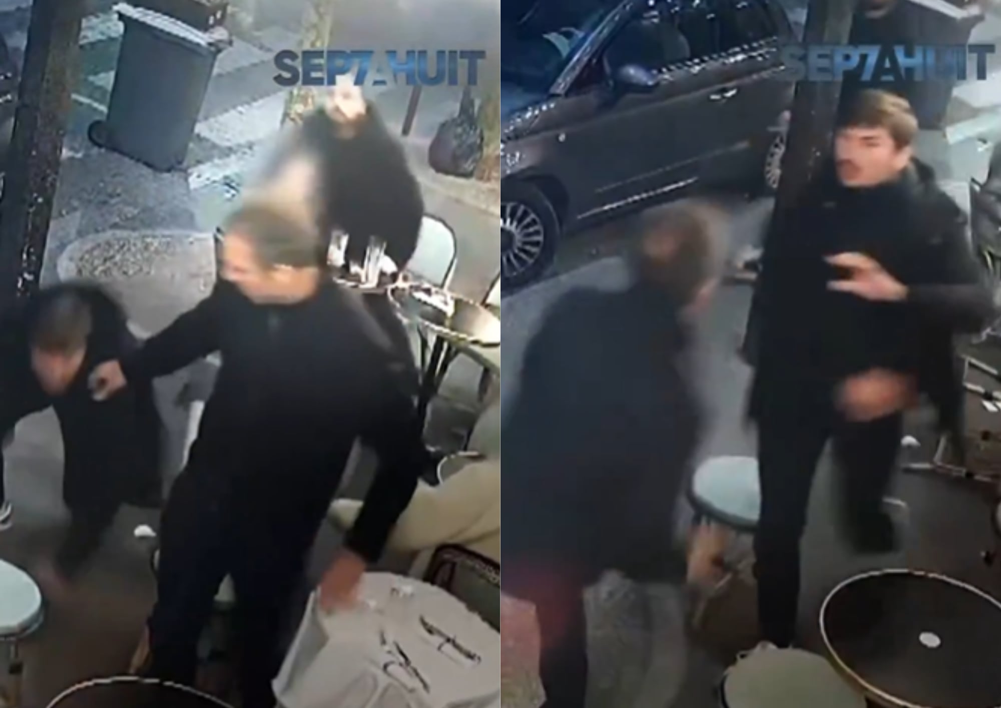 La filmación de las cámaras de seguridad reveló los segundos previos al ataque