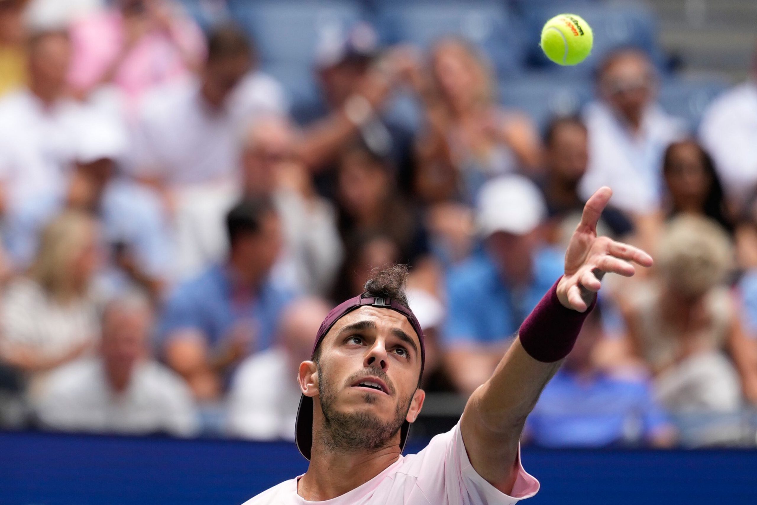 El momento cumbre del último set, en el que levantó un 0-40 ante Fritz