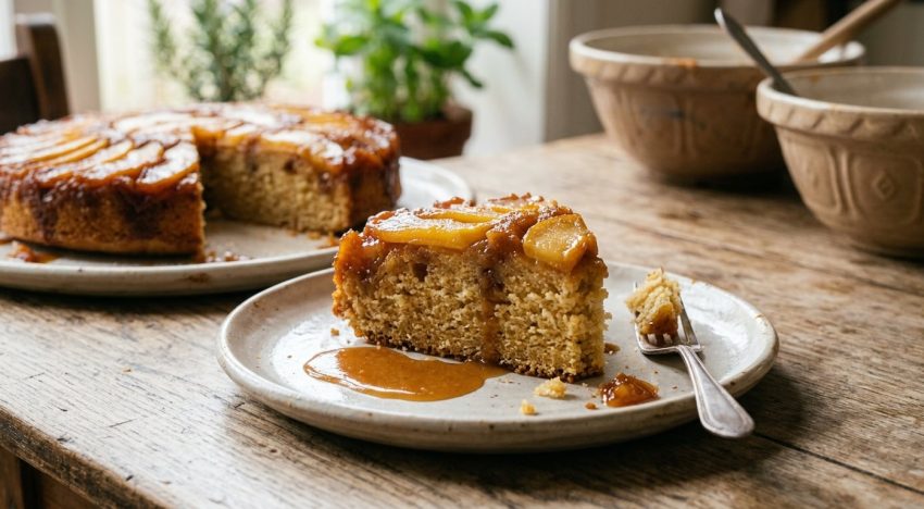 Sin horno: cómo hacer una torta invertida de manzana en menos de 1 hora para disfrutar en la merienda
