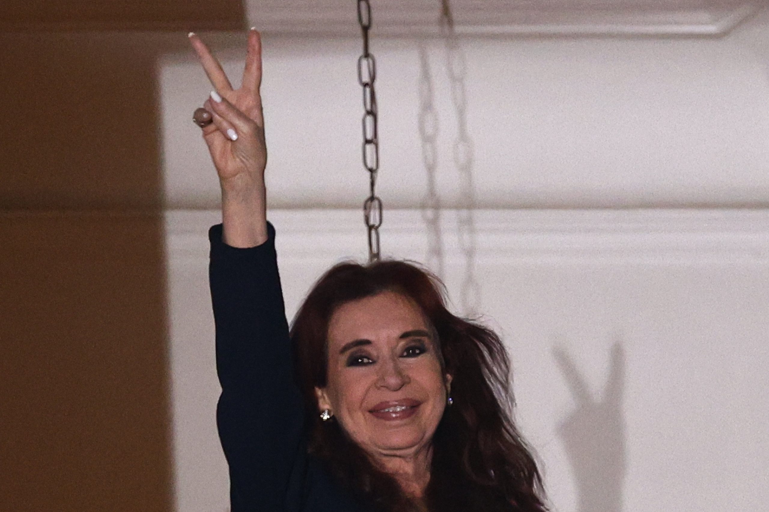 Cristina Kirchner, en su última aparición pública, la semana pasada