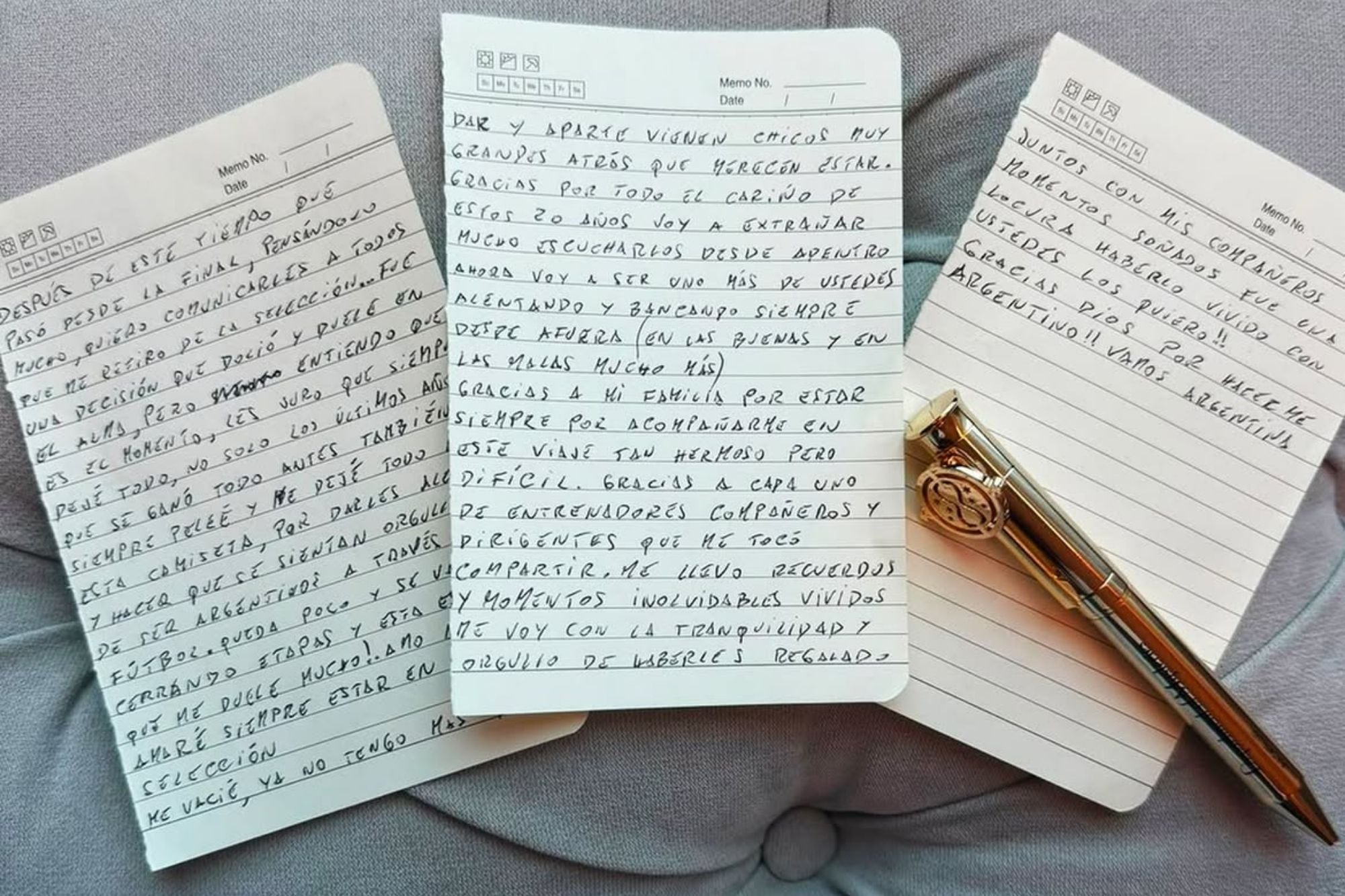 La carta de Messi dejó más que el mensaje del retiro de la selección