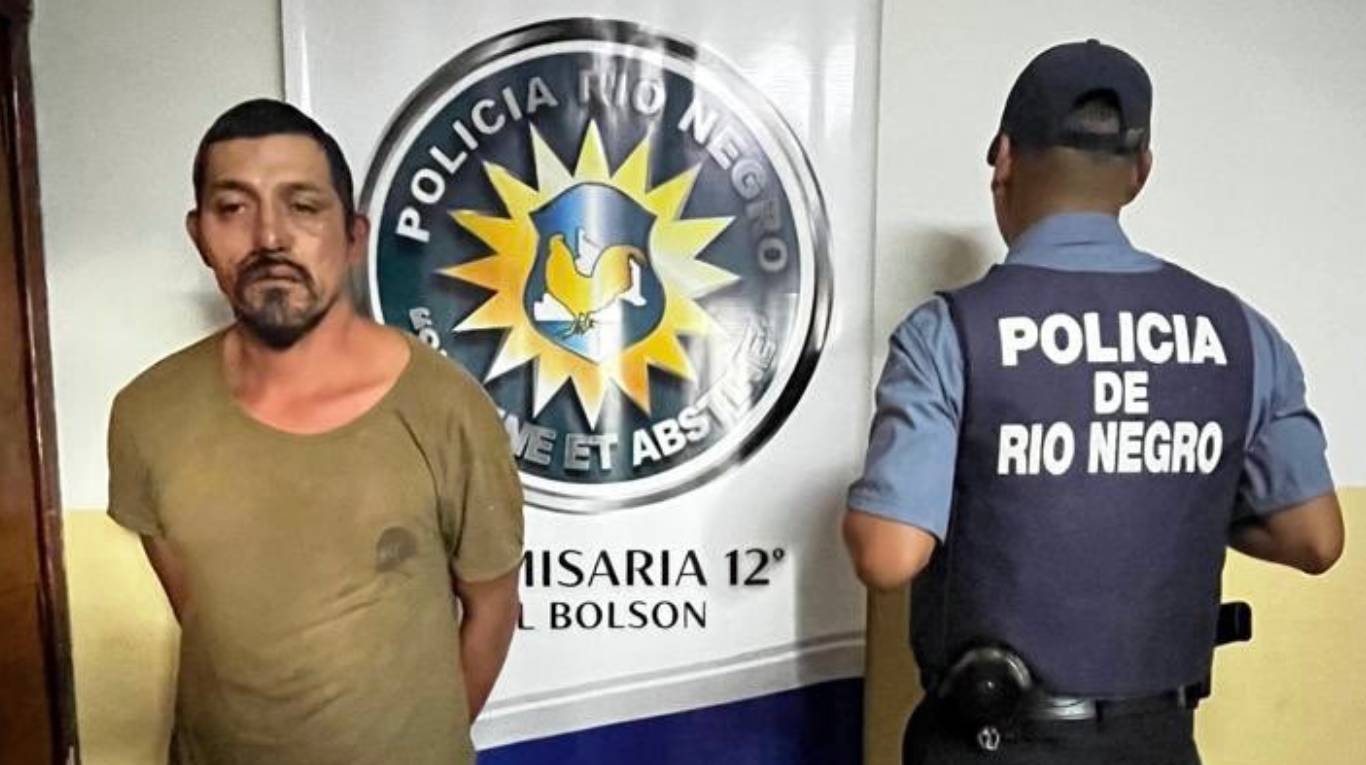 Facundo Jones Huala fue detenido en julio de 2025 en El Bolsón. (Foto: X @PatoBullrich)