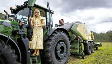 Doble sorpresa. La reina Máxima volvió a demostrar que se atreve a todo y el rey Guillermo Alejandro se encontró con “otra Máxima”