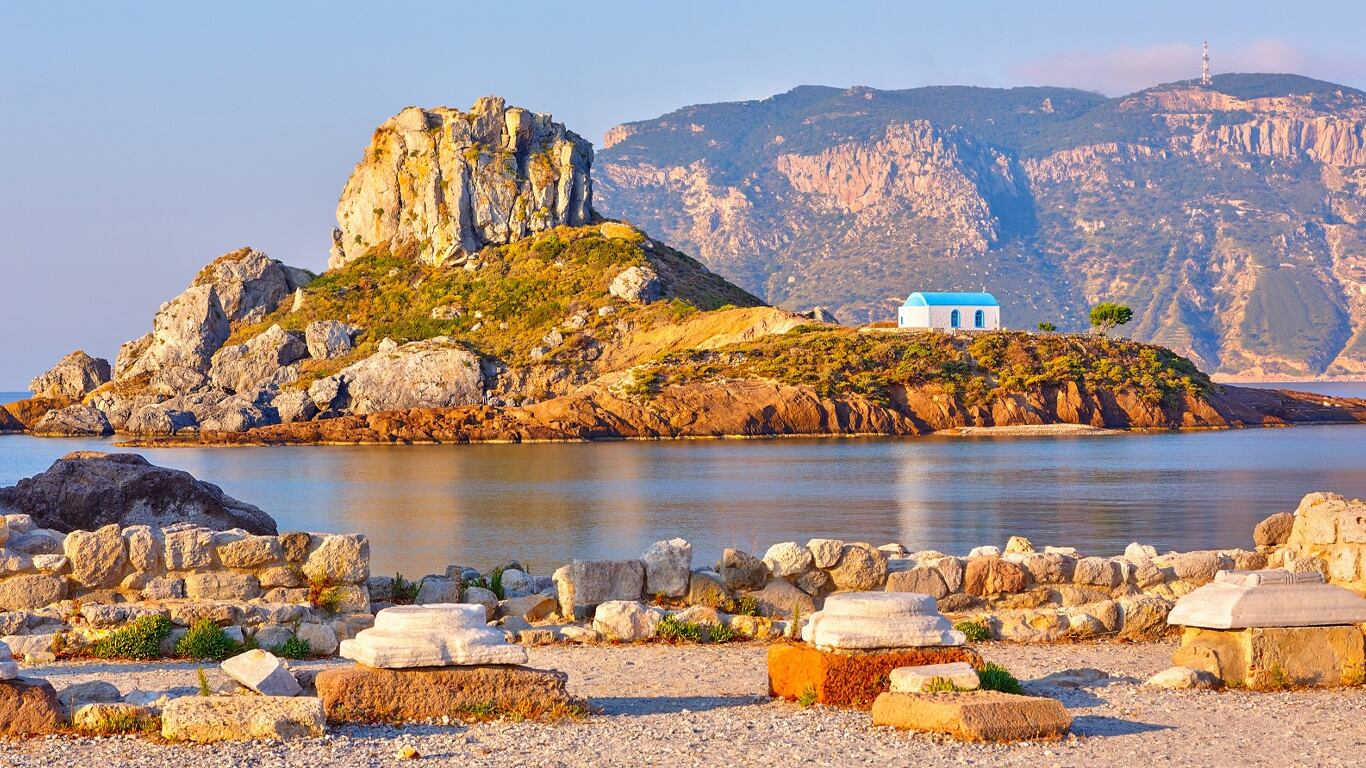 La isla de Kos está ubicada en el sureste del mar Egeo. (Foto: grecia.info)