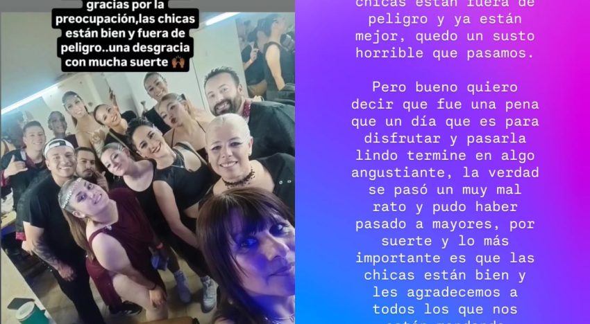 “La pantalla no estaba sostenida”: la profesora del grupo de bailarinas de Córdoba contó cómo fue el dramático accidente