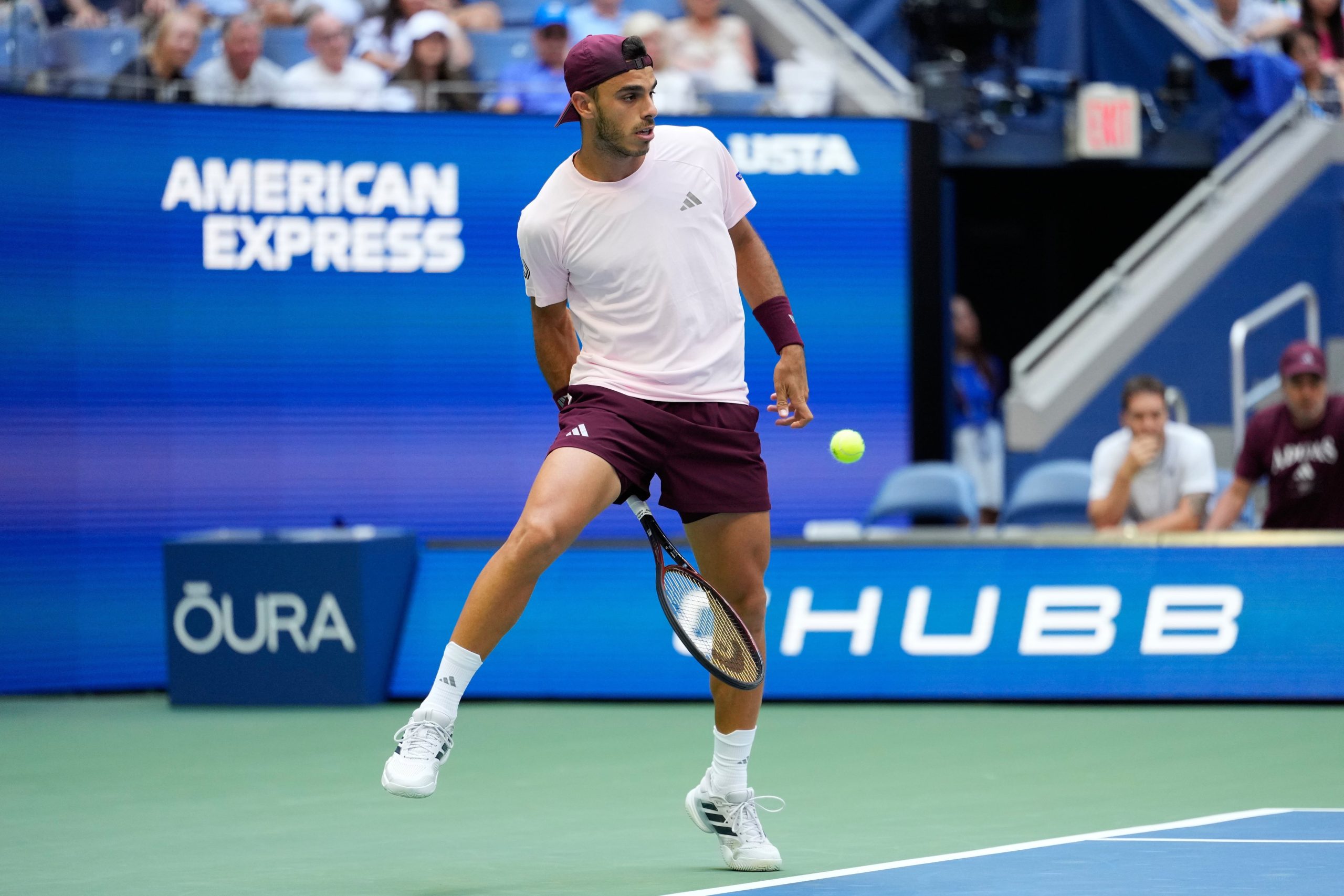Un lujo de Cerúndolo, que es capaz de grandes enojos por errores y de euforias por grandes aciertos: ahora venció al local Taylor Fritz en el Abierto de Estados Unidos, dando vuelta el partido