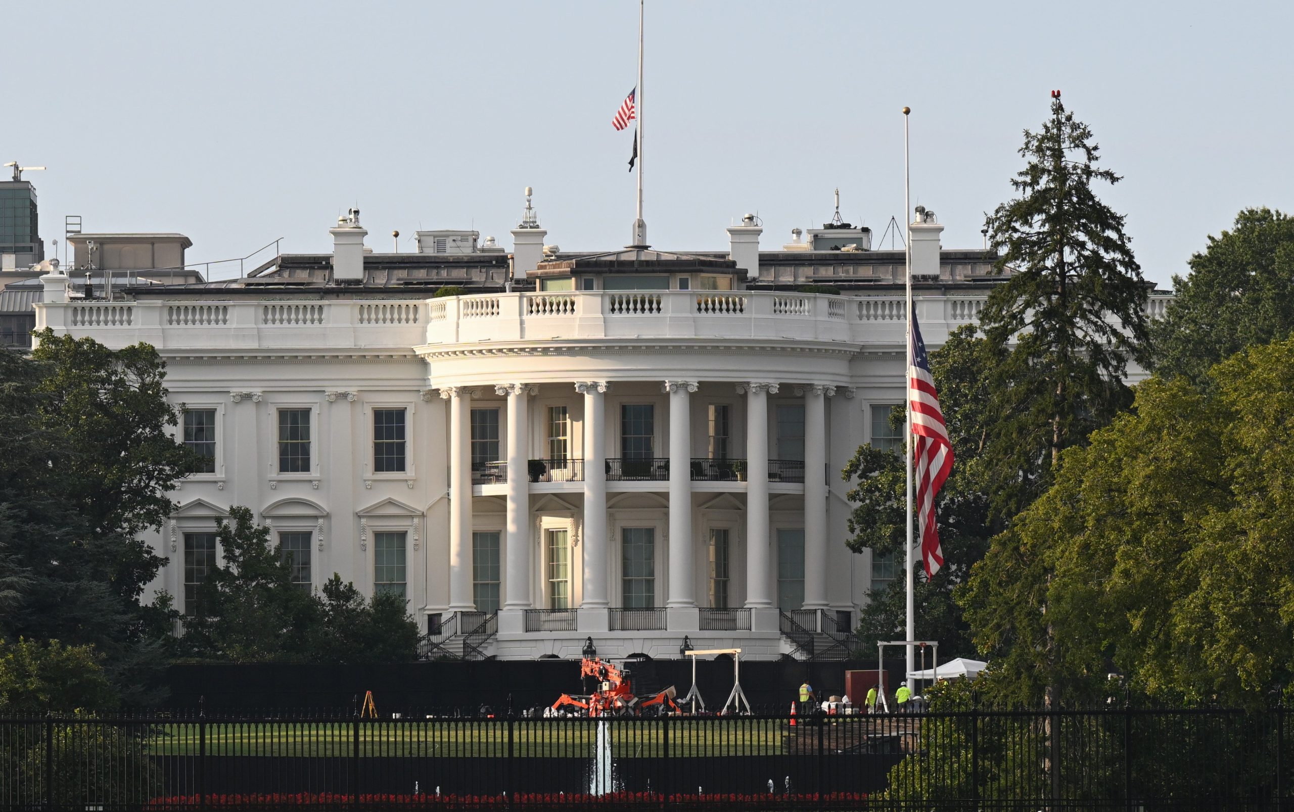 Imagen del 28 de agosto de 2026 de la Casa Blanca, en Washington D. C., Estados Unidos.
