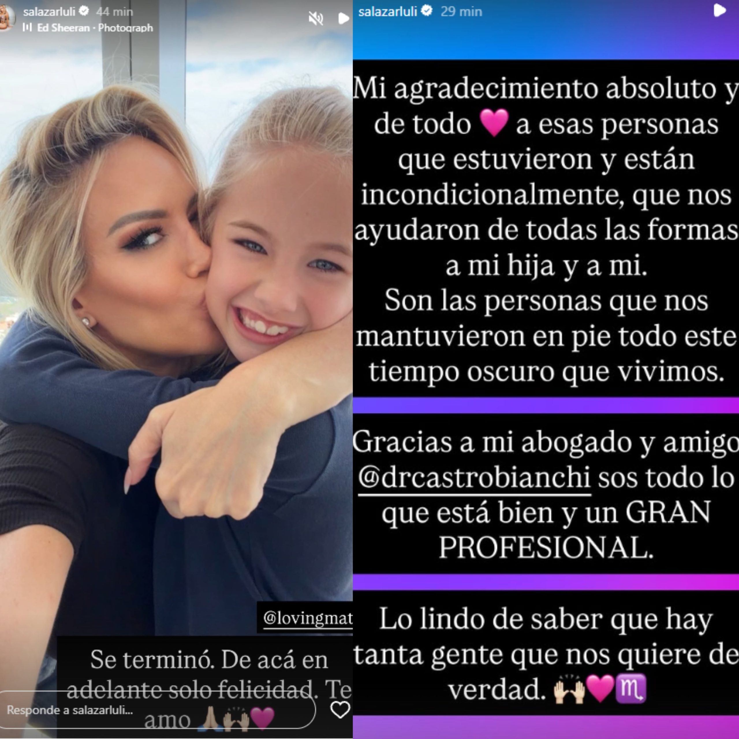 Luciana Salazar celebró haber llegado a un acuerdo con Martín Redrado. (Foto: Instagram / salazarluli)