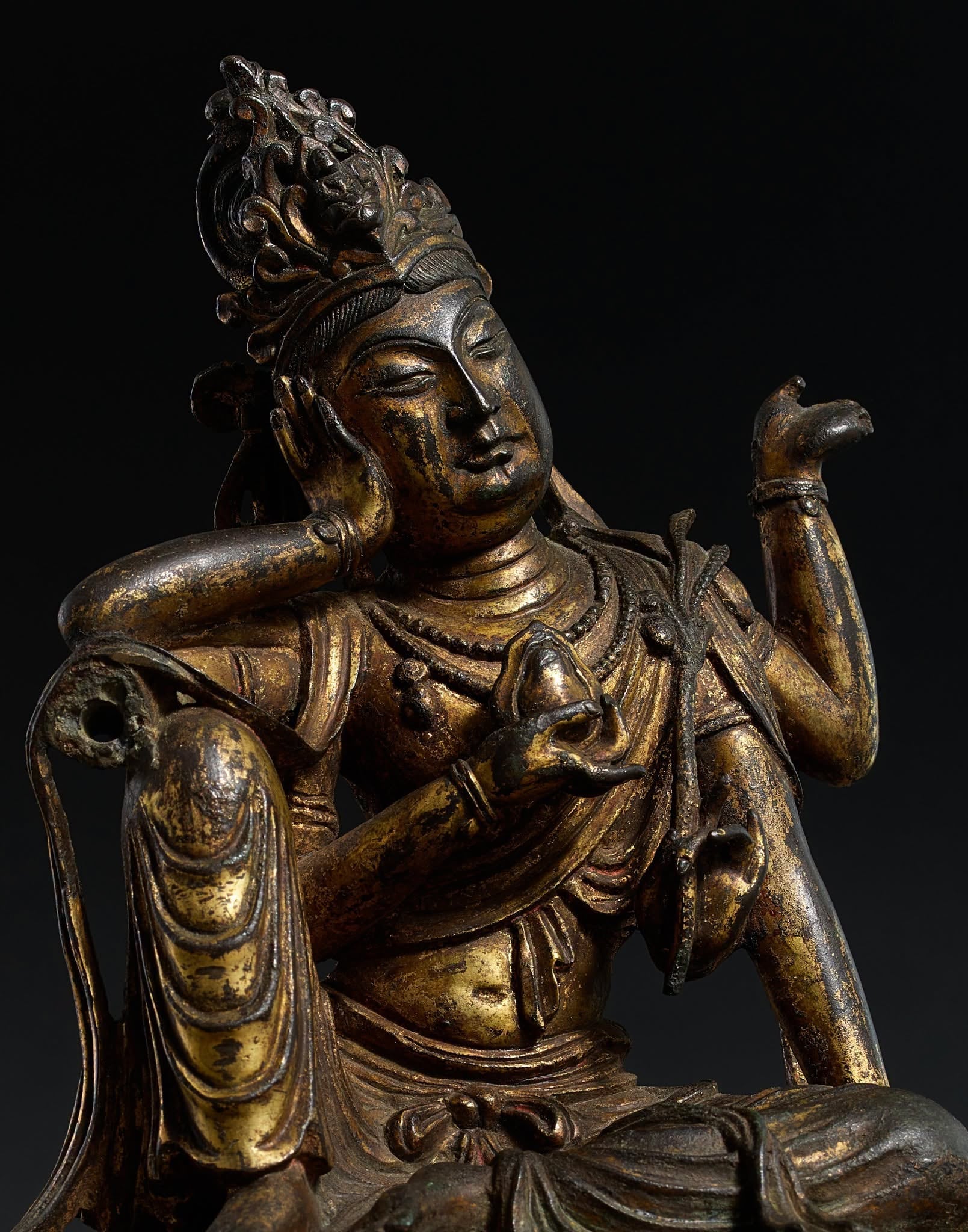 La pieza representa una de las formas menos frecuentes de Avalokiteshvara (Foto: Facebook / Sotheby's)