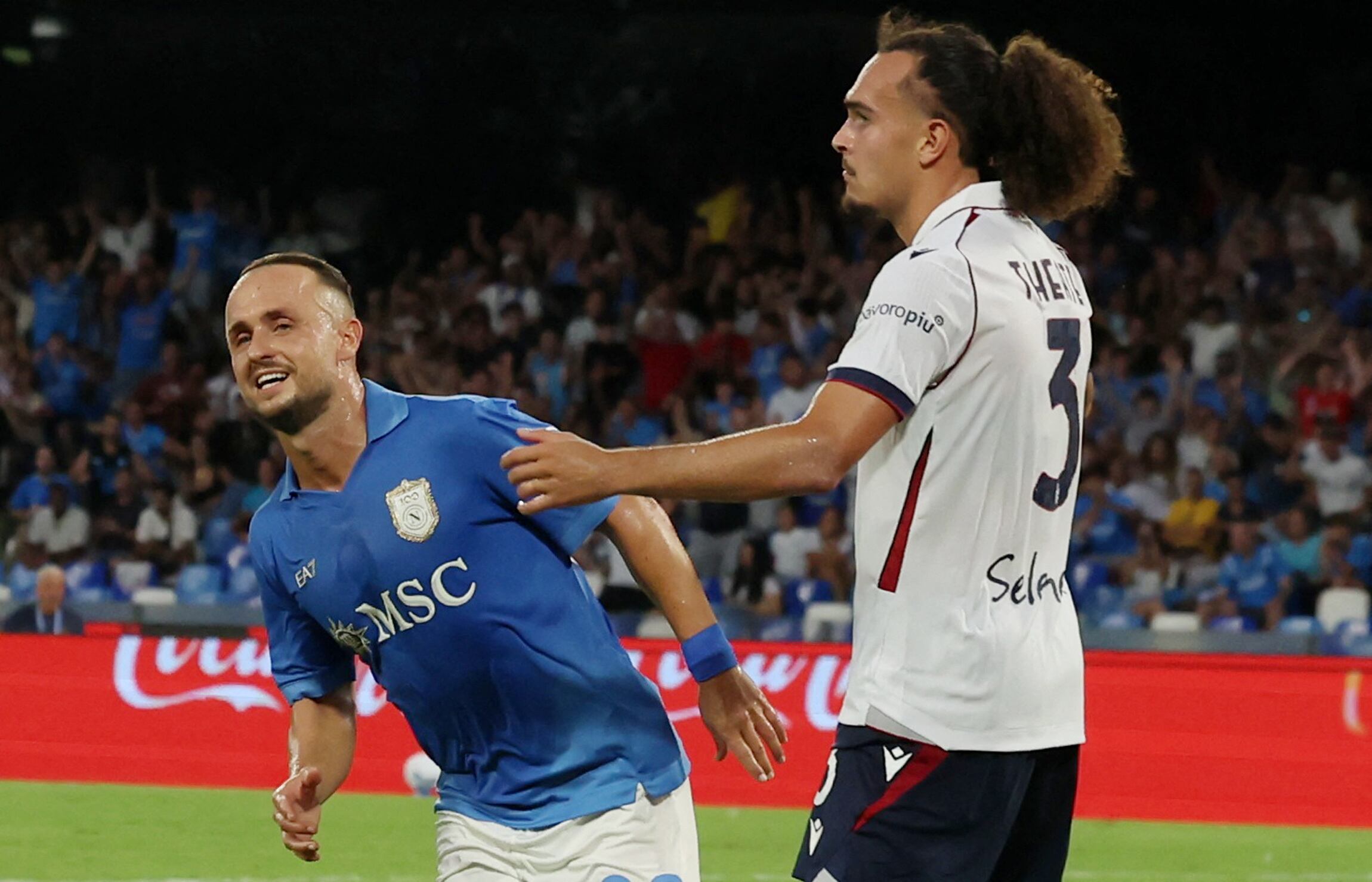 Napoli vs Bologna por la fecha 4 de la Serie A de Italia del 2026.