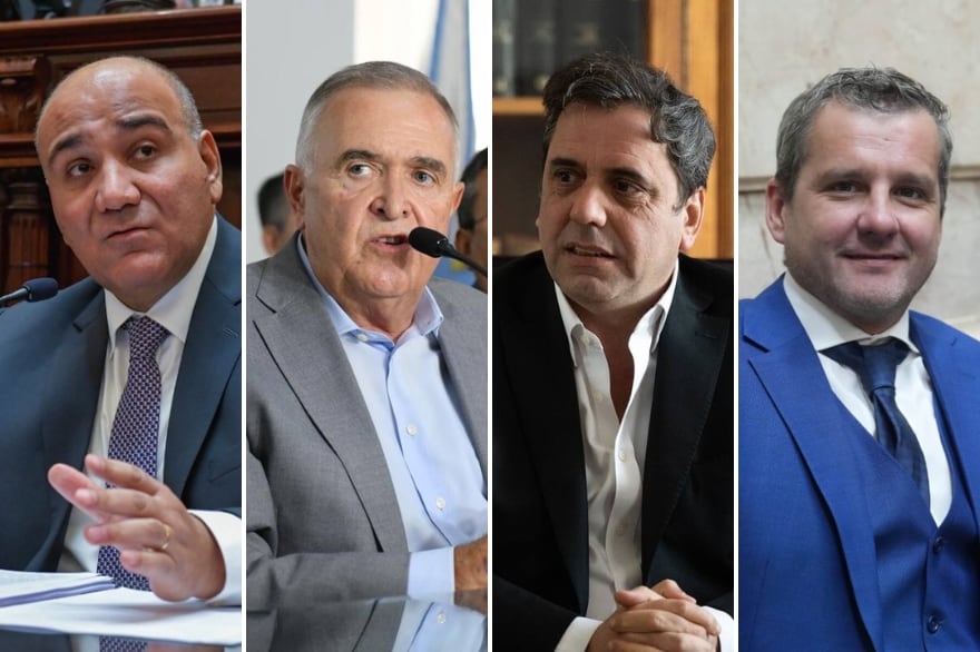 Juan Luis Manzur, Osvaldo Jaldo, Lisandro Catalán y Mariano Campero, los aspirantes a gobernador