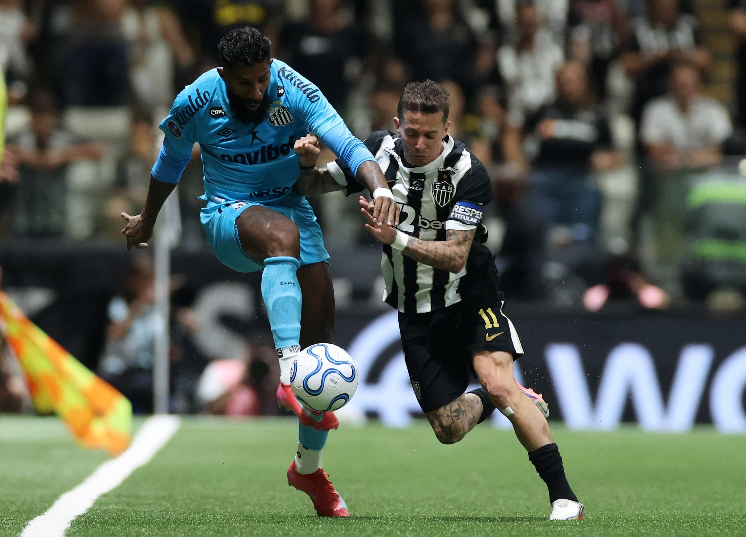 Atl.Mineiro vs Santos por los cuartos de final de la Copa Sudamericana del 2026.