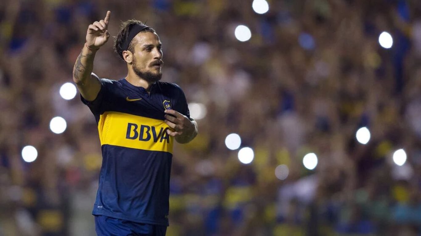 Daniel Osvaldo jugó 21 partidos, anotó sieta goles y ganó dos títulos en Boca. (Foto: NA).