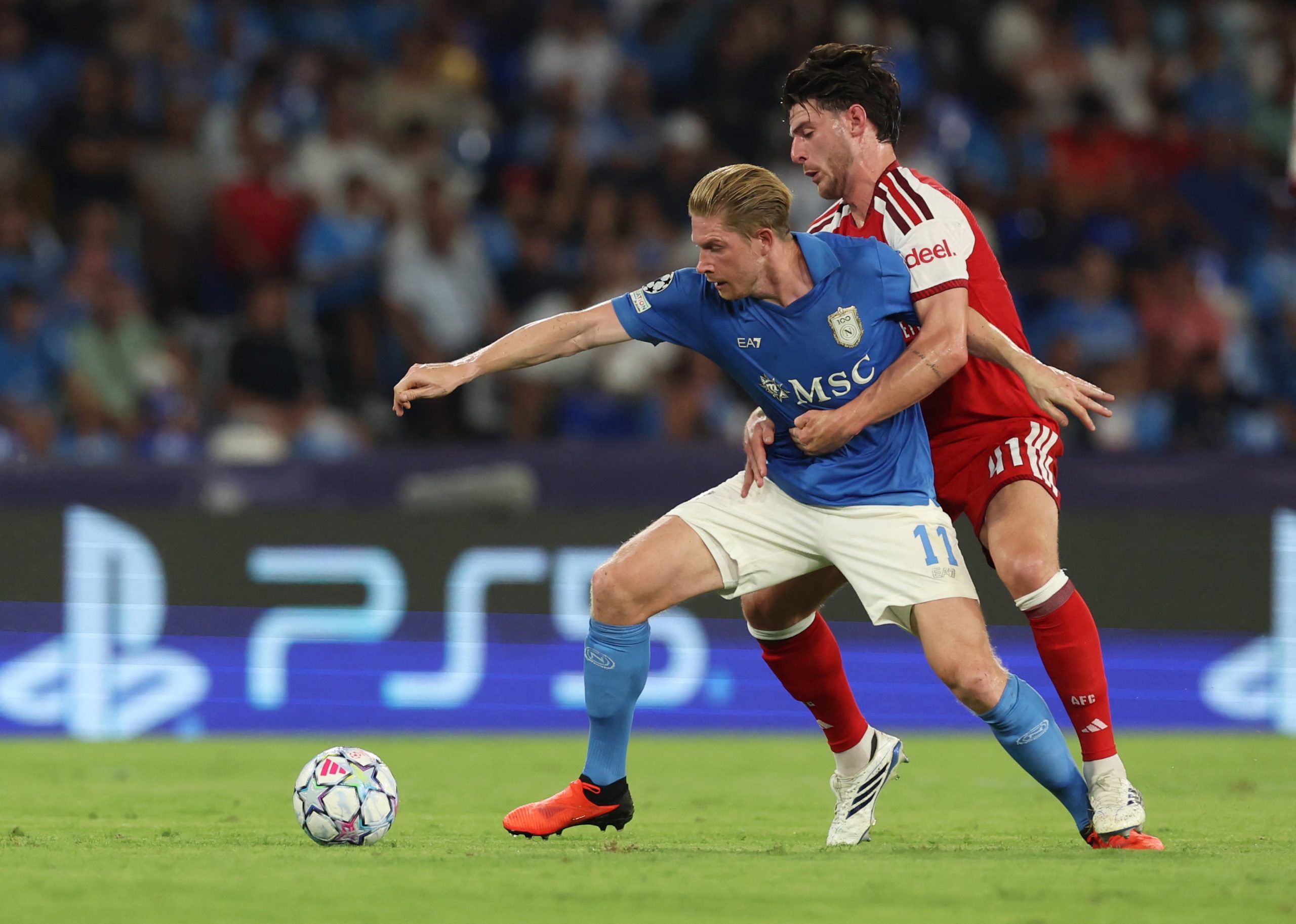 Napoli vs Arsenal por la fecha 1 de la Champions League del 2026.