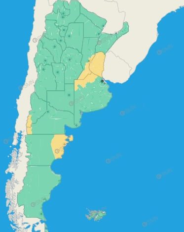 Hay alerta amarilla por tormentas y lluvias para este domingo 27 de septiembre: las provincias afectadas