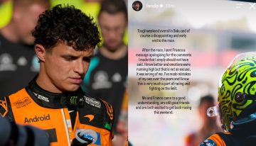 “Me equivoqué”: Lando Norris le pidió disculpas públicas a Colapinto tras haberlo criticado por el choque en el GP de Azerbaiyán