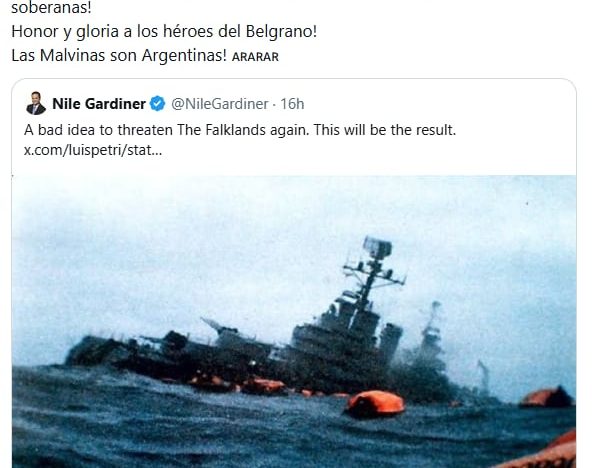 “Los invasores son ustedes”: el tenso cruce entre Luis Petri y un exasesor de Margaret Thatcher por las Islas Malvinas