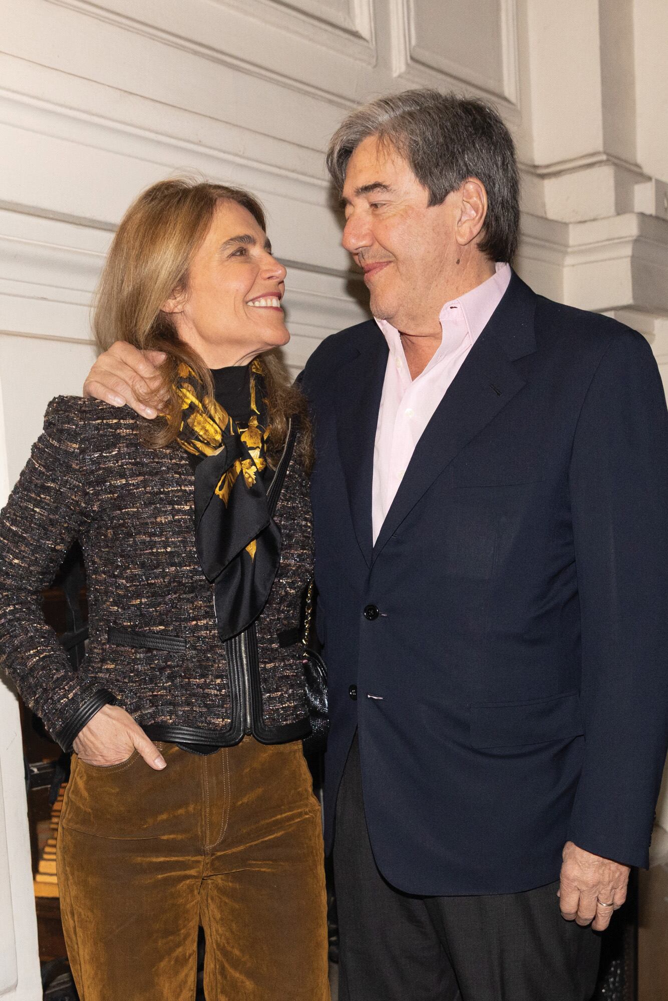 Agustina Braun y Alejandro Blaquier (presidente de Ledesma), muy enamorados