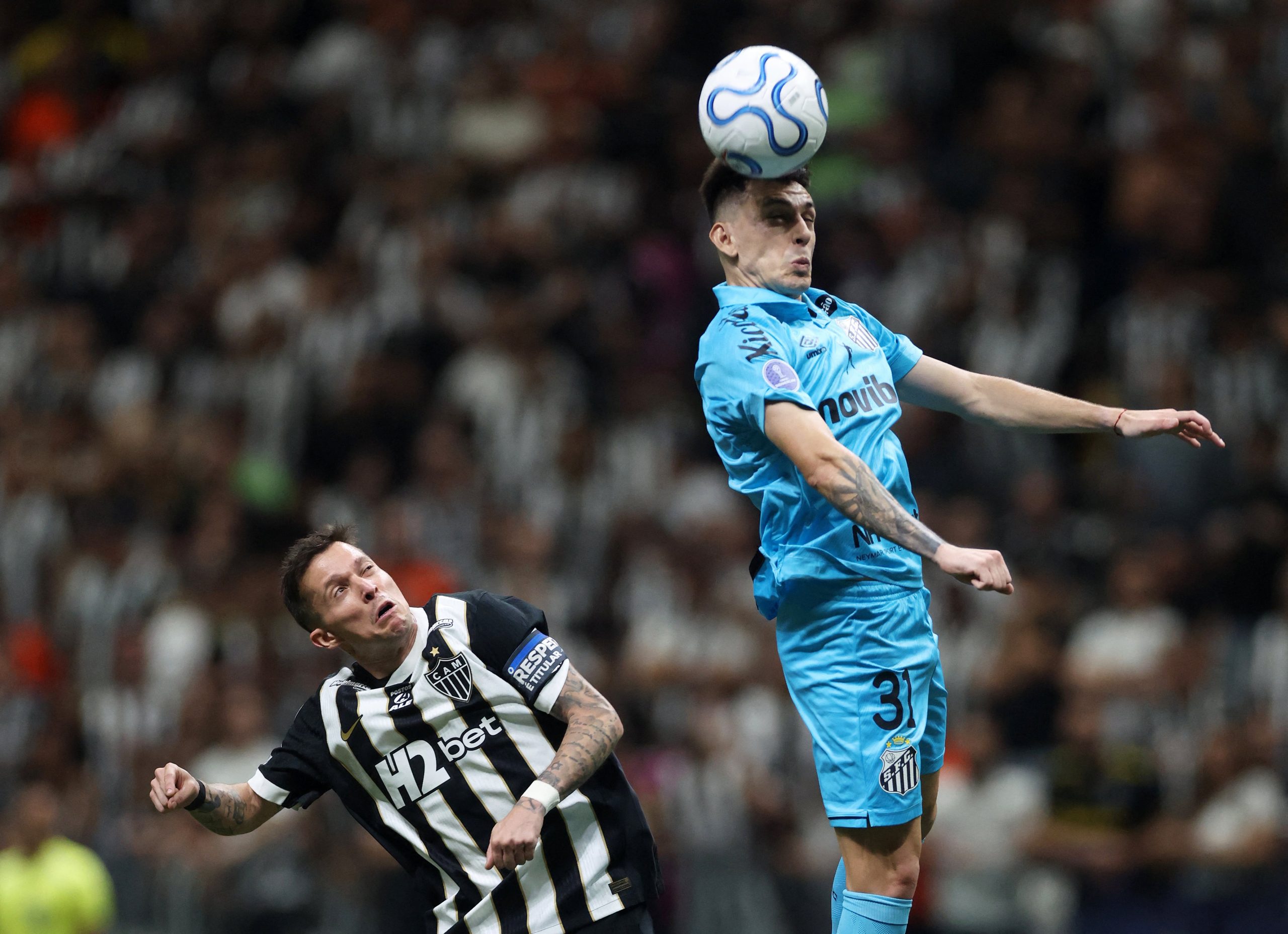 Atl.Mineiro vs Santos por los cuartos de final de la Copa Sudamericana del 2026.
