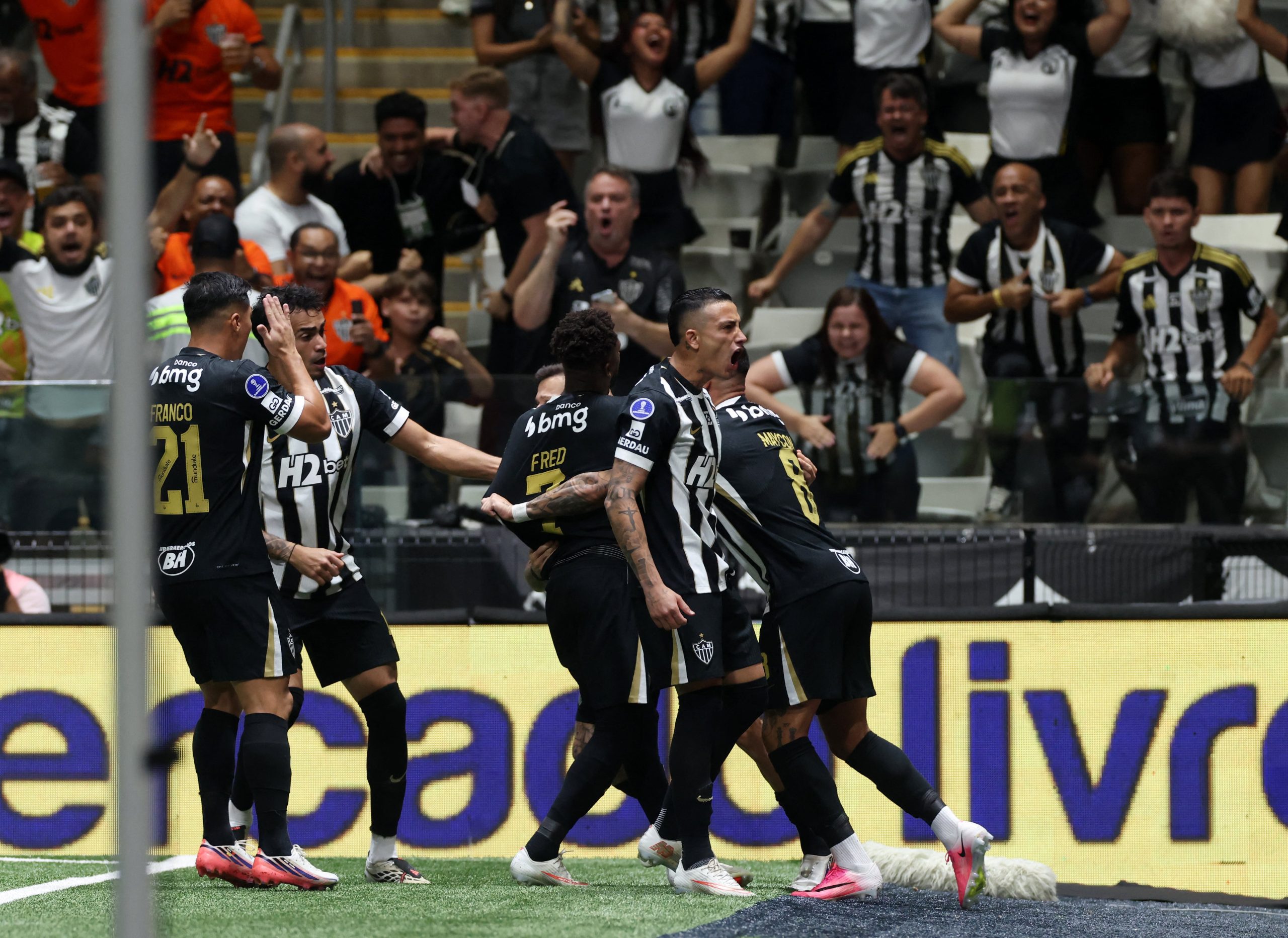 Atl.Mineiro vs Santos por los cuartos de final de la Copa Sudamericana del 2026.