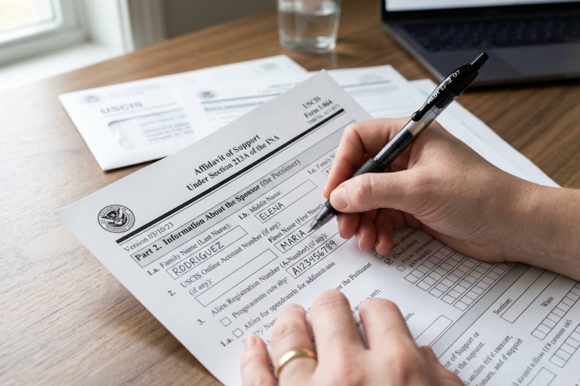El Formulario I-864 es un requisito que puede influir en la aprobación de una solicitud de green card por ajuste de estatus