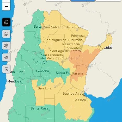 Hay alerta amarilla por fuertes tormentas en Buenos Aires y 12 provincias para este martes