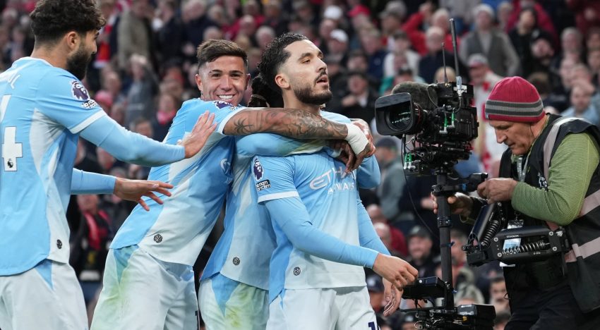 Video: el reencuentro de Enzo Fernández con Alexis Mac Allister en el partido entre Manchester City y Liverpool