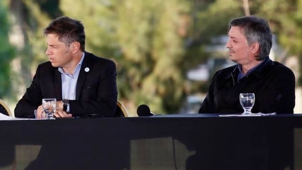 Axel Kicillof y Máximo Kirchner deberán resolver el futuro del PJ bonaerense en los próximos días. (Foto: NA)
