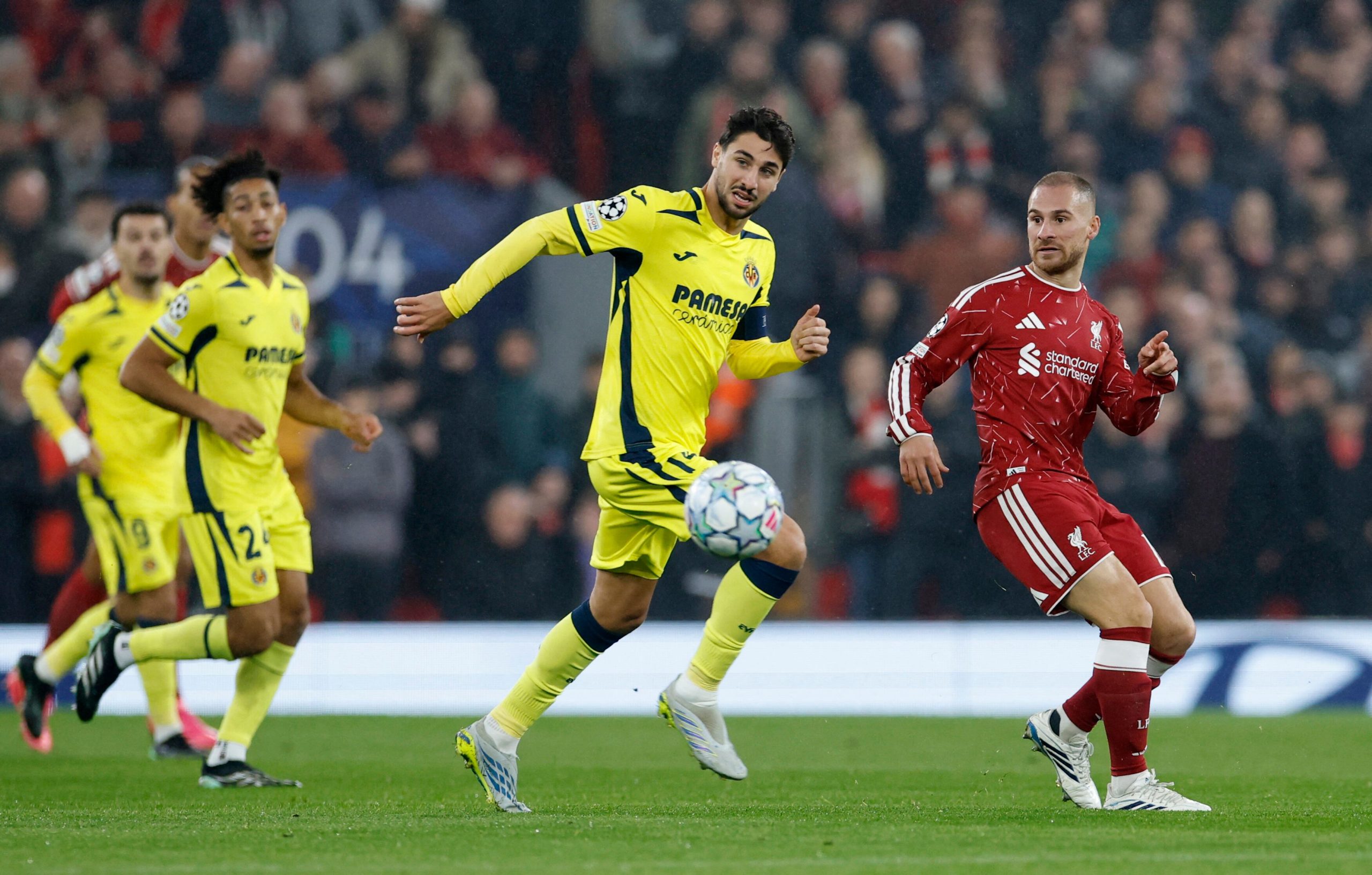 Liverpool vs Villarreal por la fecha 3 de la Champions League del 2026.