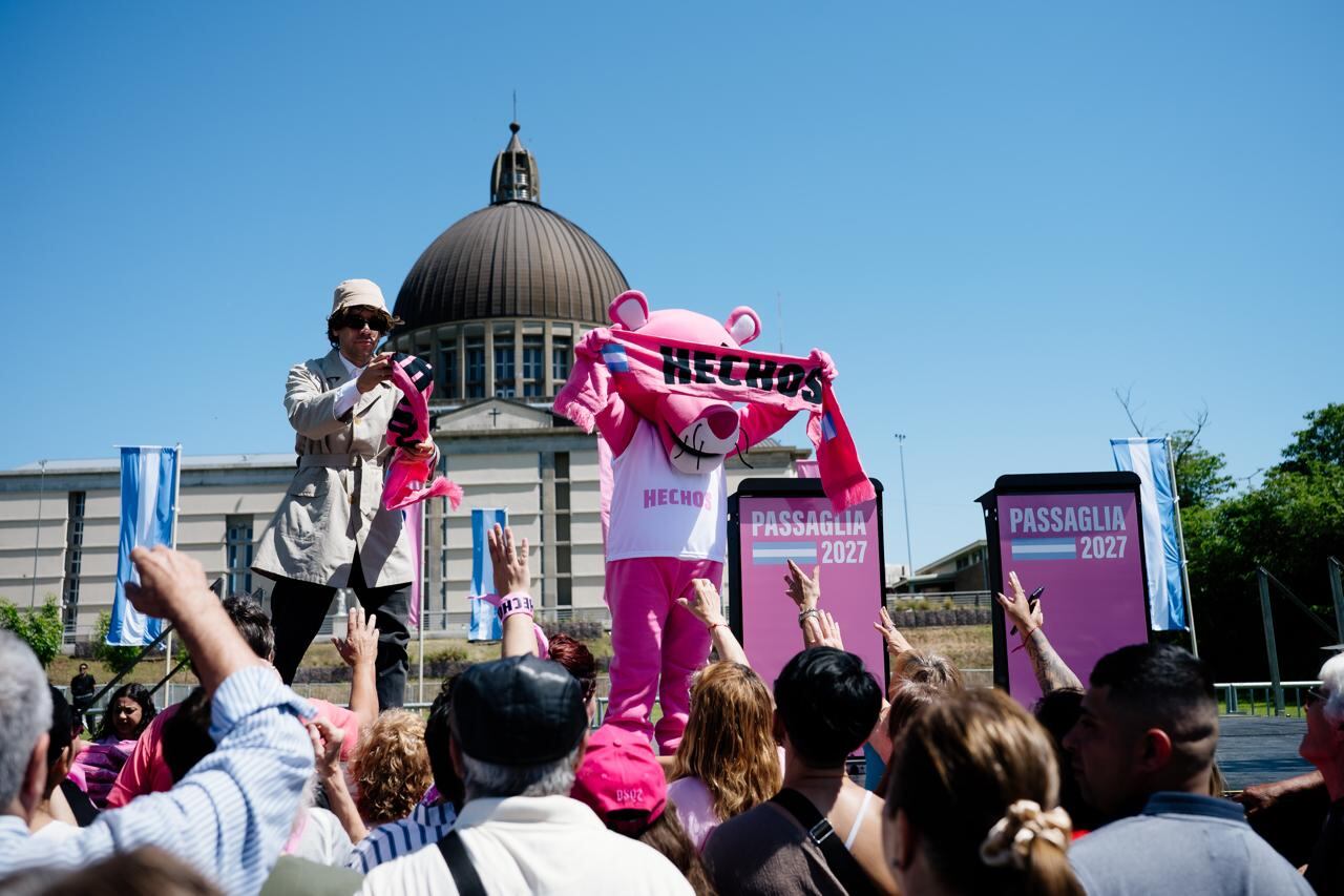 La Pantera Rosa, la mascota del acto