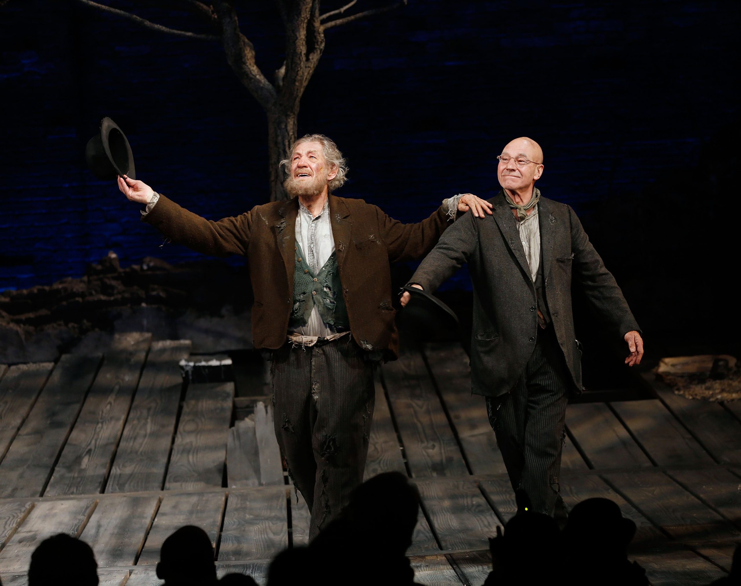 McKellen y Stewart en Esperando a Godot en Nueva York