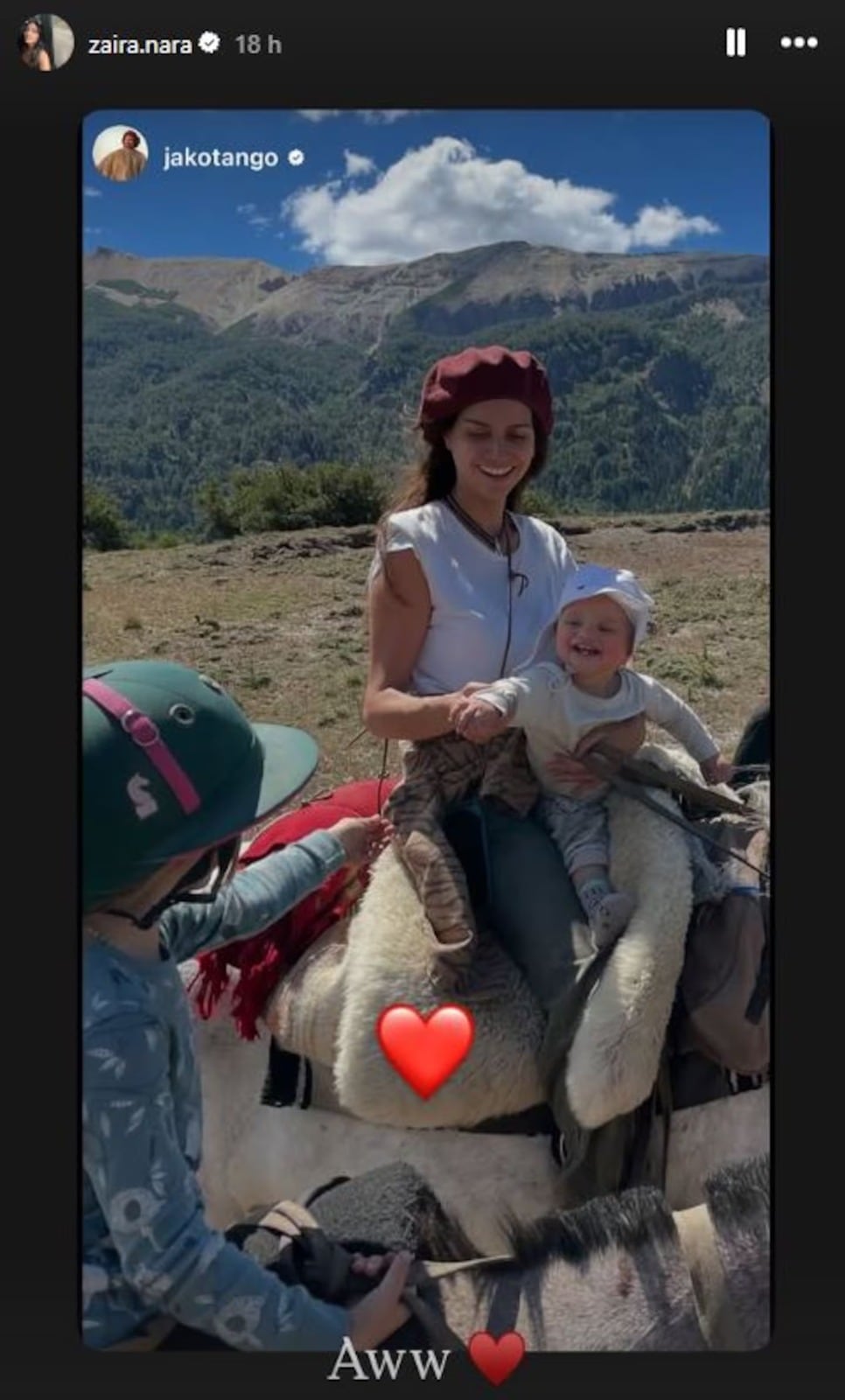 El amoroso intercambio en Instagram entre Zaira Nara y Jakob Von Plessen tras anunciar su reconciliación (Foto: Instagram)