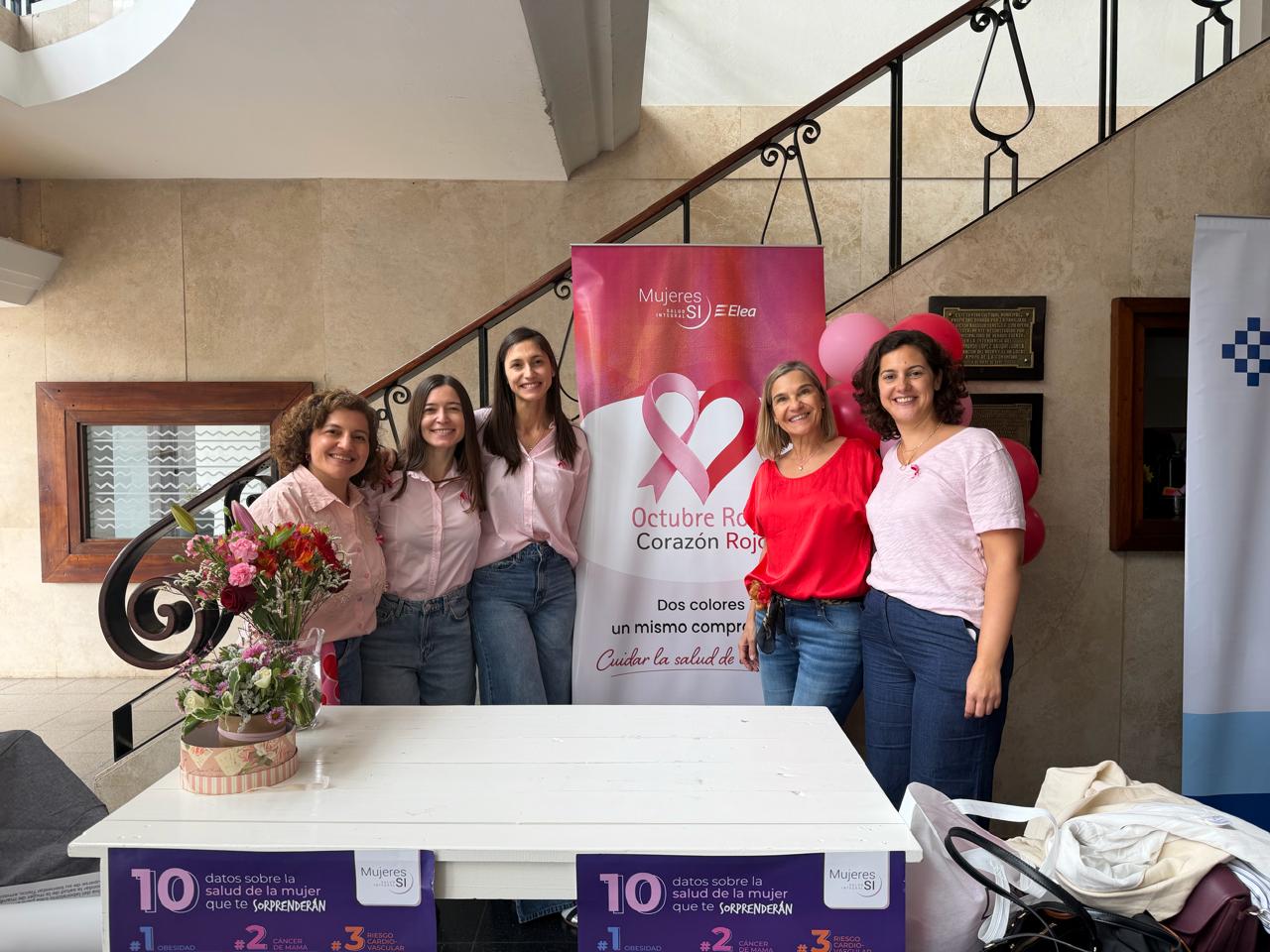 Las especialistas que estuvieron presentes. (Foto: gentileza Octubre Rosa, Corazón Rojo)
