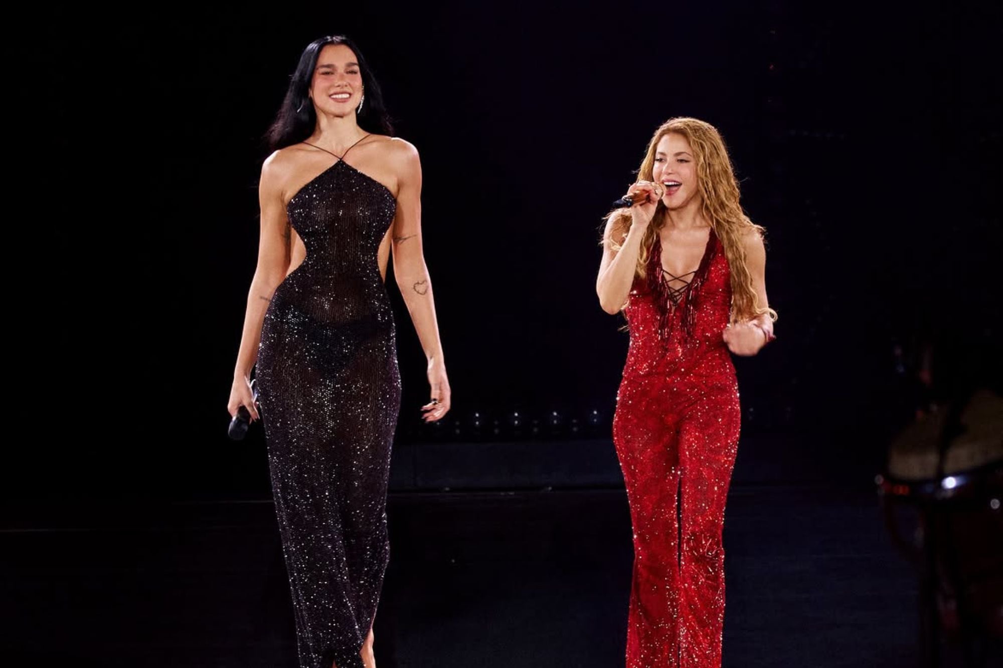 Dua Lipa y Shakira brillaron durante la noche de Madrid