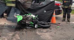 Chocaron un auto y una moto en la ruta 2: murieron dos hombres