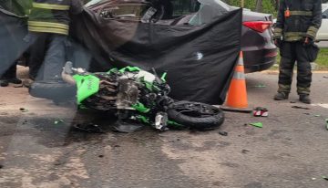 Chocaron un auto y una moto en la ruta 2: murieron dos hombres