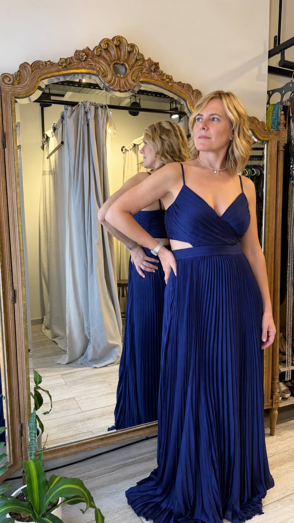 Empezó con la búsqueda de un vestido para ella, terminó con su propio negocio
