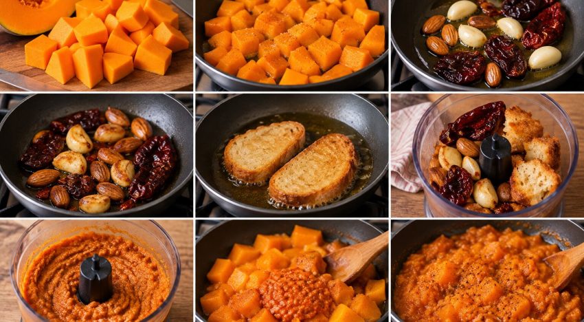 Ni puré ni sopa: la receta de calabaza con 4 ajos, pimiento y 30 gramos de pan
