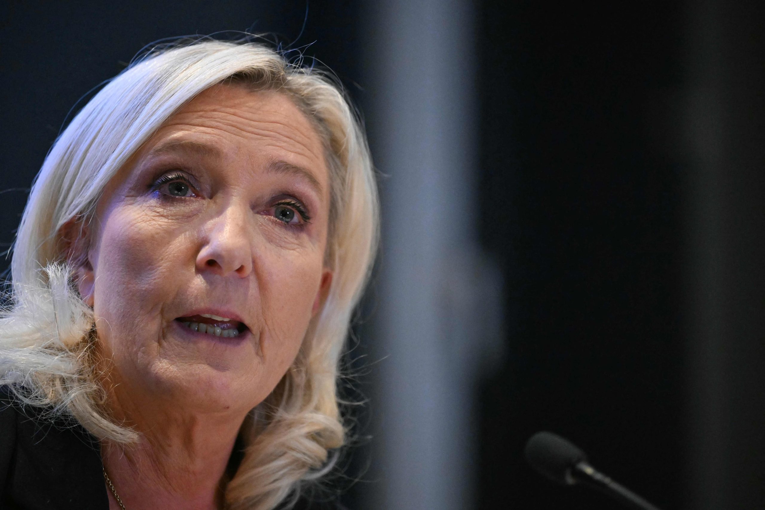 La líder de ultraderecha, Marine Le Pen