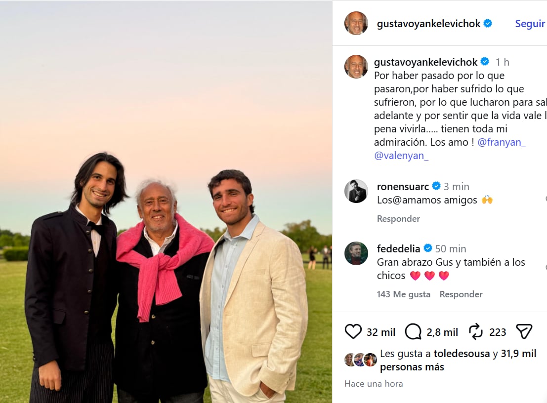 El posteo de Gustavo Yankelevich