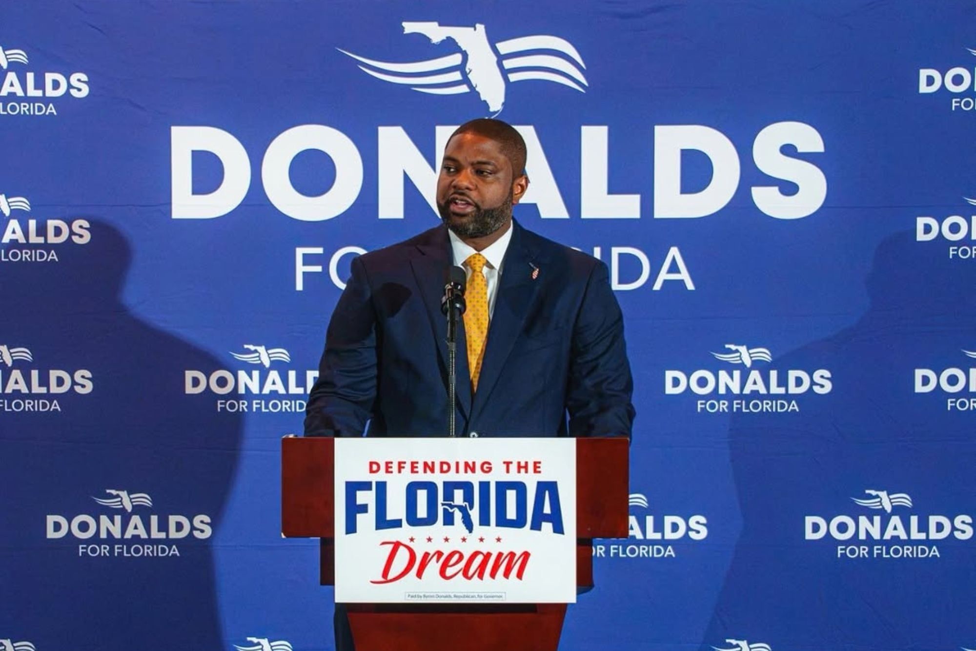  Byron Donalds, lidera la intención del voto con el 49% frente al 40% del demócrata David Jolly de cara a las elecciones por la gobernación de Florida 