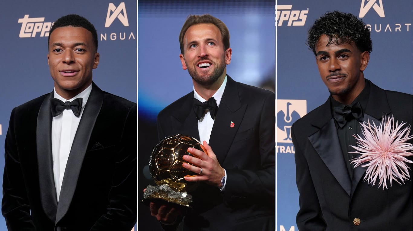 Kylian Mbappé, Harry Kane y Lamine Yamal, los principales candidatos del Balón de Oro 2026. (Fotos: REUTER y AP)