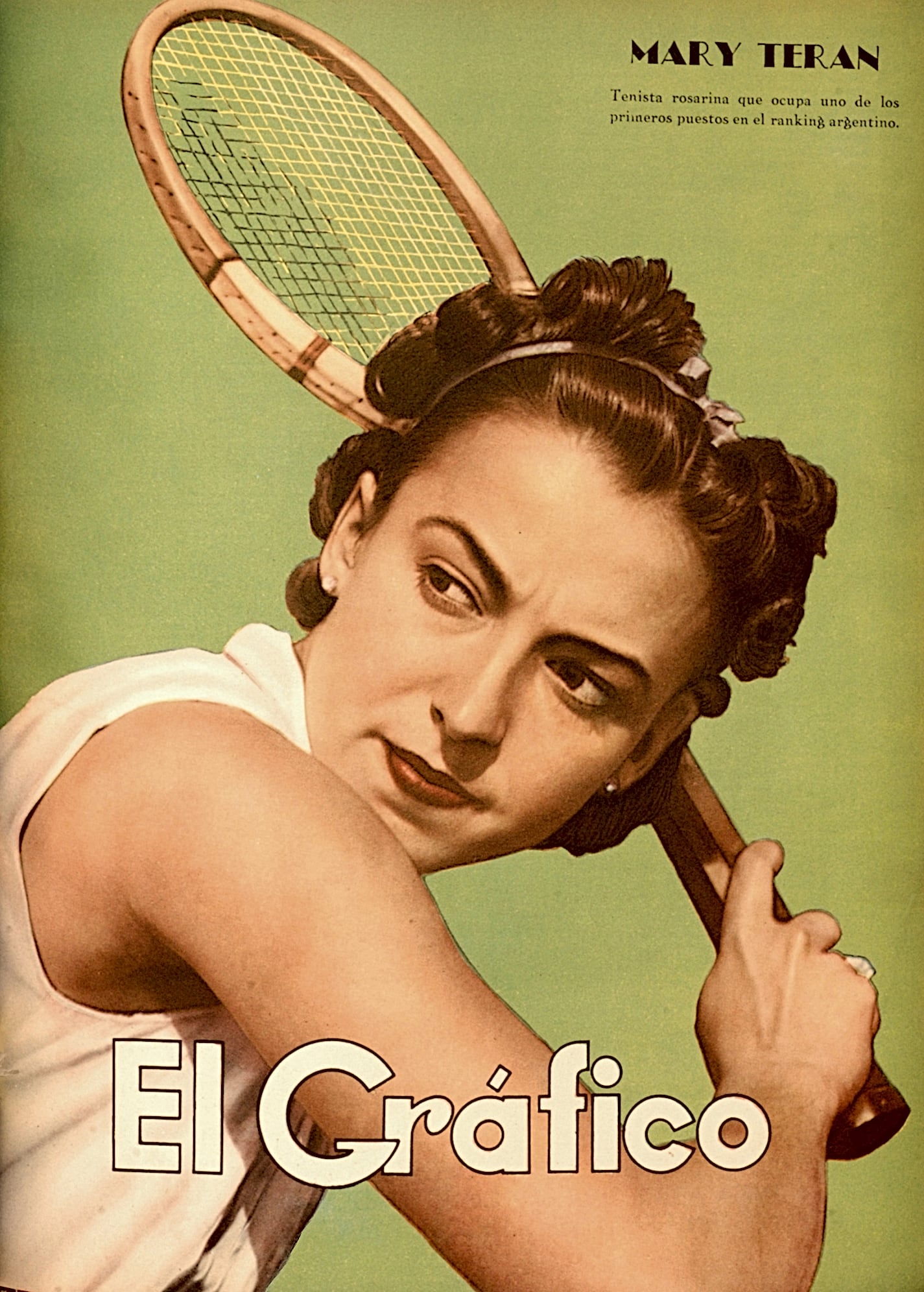 Mary Terán en la portada de la revista El Gráfico, 1939.